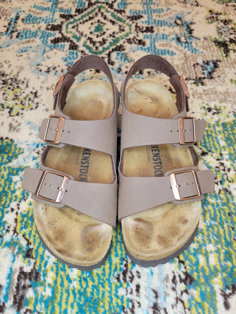 Birkenstock Milano Sandals In Mocha Buckle Ankle Strap Sandal, Size EU 36 US 6